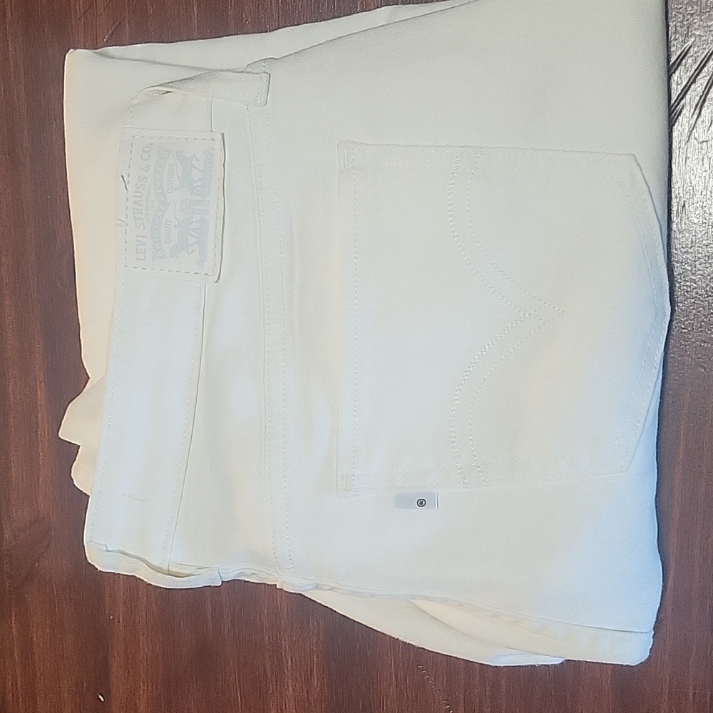 Womens Levi's white 535 skinny jeans in size 32 - Picture 5 of 9